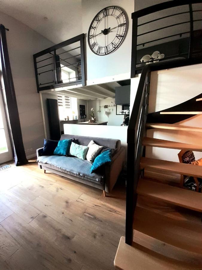 Charmant Studio En Duplex Esprit Loft Avec Balcon Vue Mer, Et Piscine Exterieure 勒克鲁西克 外观 照片