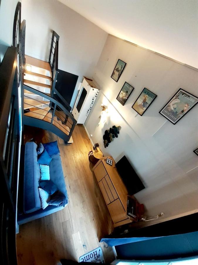 Charmant Studio En Duplex Esprit Loft Avec Balcon Vue Mer, Et Piscine Exterieure 勒克鲁西克 外观 照片